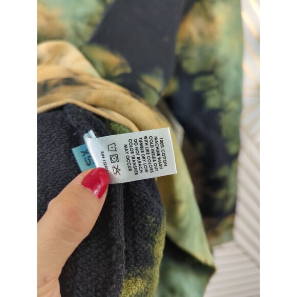 COTTON CITIZEN Women's Milan Crewneck Sweatshirt Tie Dye Distressed Size XS - Picture 5 of 8